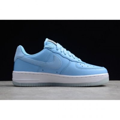 Nike Bayan Air Force 1 '07 Essential Beyaz / Metal Mavi Kaykay Ayakkabı Türkiye - 7476OTYI